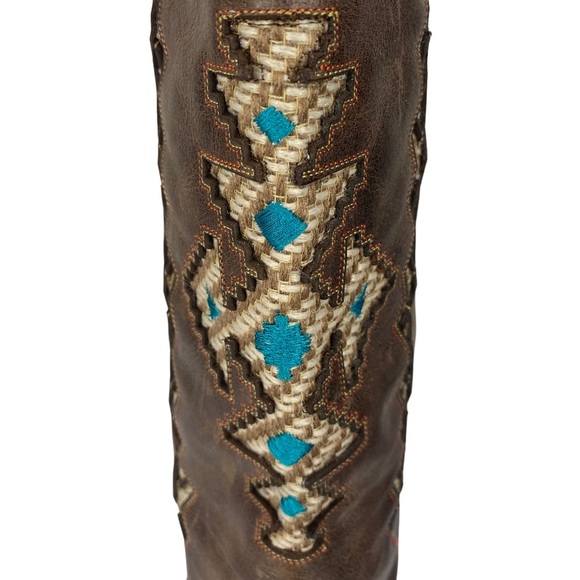 Roper Women's Navajo-Inspired Inlay Western Cowgirl Boots - Picture 5 of 17